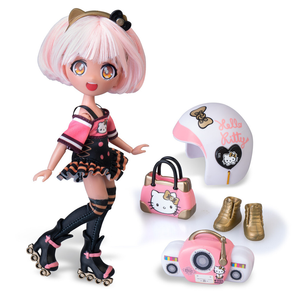 4SF Manga Dolls Hello Kitty Золота Роллер Діва - ігровий набір з лялькою (HKTF1000)