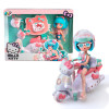 4SF Manga Dolls Hello Kitty Красотка Пинк на скутере - игровой набор с куклой (HKTF3000)