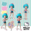 4SF Manga Dolls Hello Kitty Красотка Пинк на скутере - игровой набор с куклой (HKTF3000)