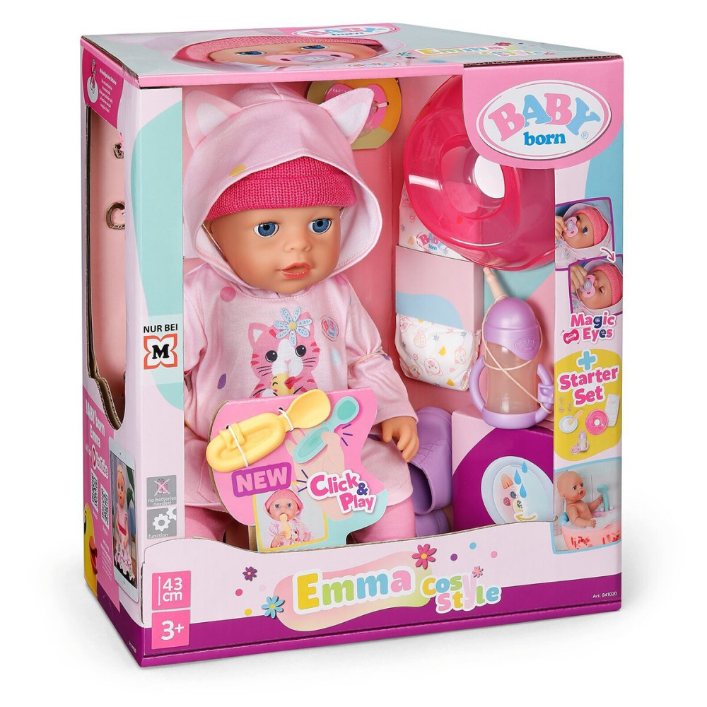 BABY born Click & Play Емма в костюмі з вушками - лялька-пупс (841020)