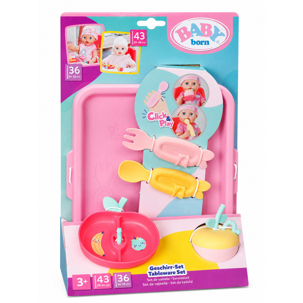 BABY born Click & Play Миле годування - набір посуду для ляльки (839768) BABY born Click & Play Миле годування - набір посуду для ляльки (839768)
