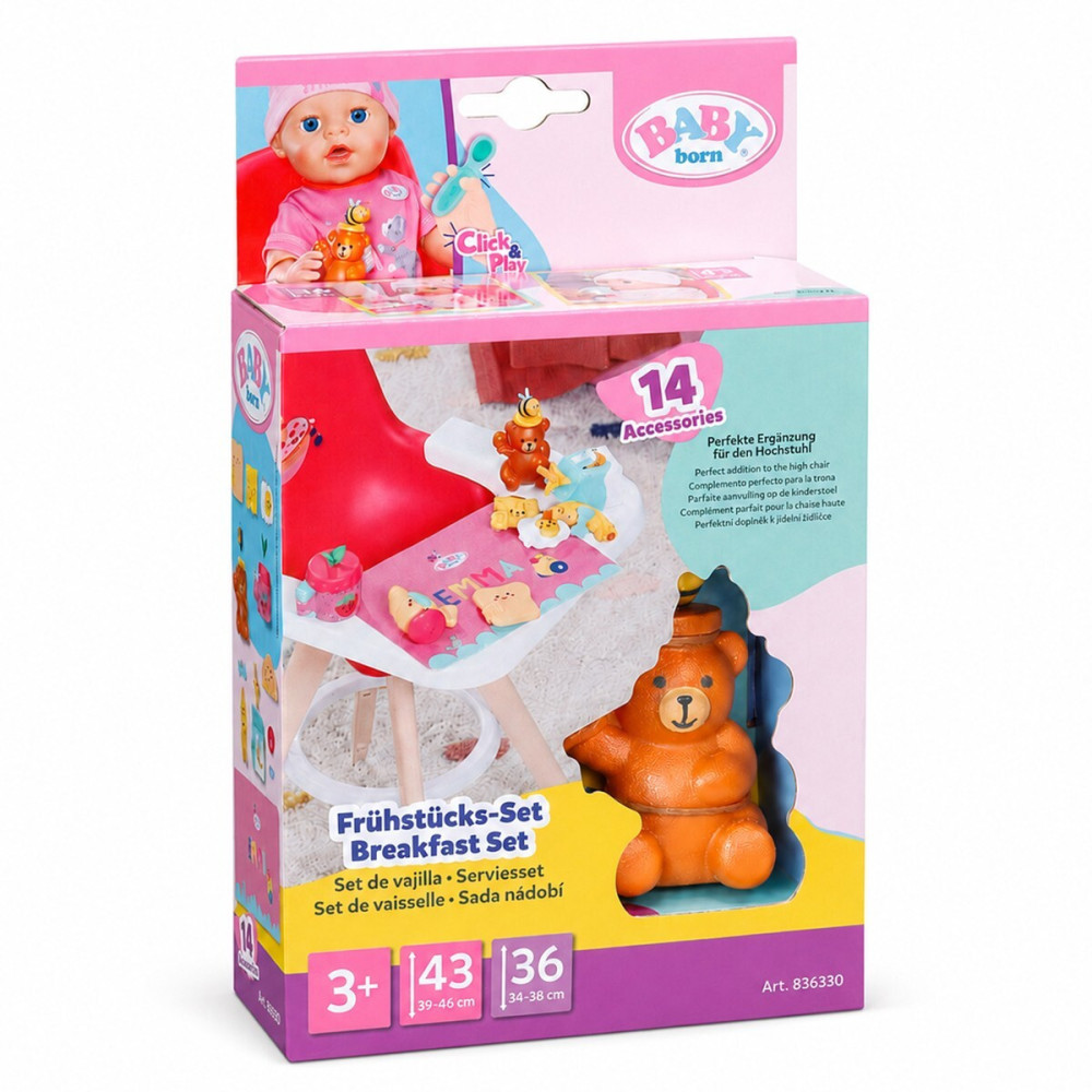 BABY born Click & Play Сніданок для ляльки - ігровий набір (839775) BABY born Click & Play Сніданок для ляльки - ігровий набір (839775)