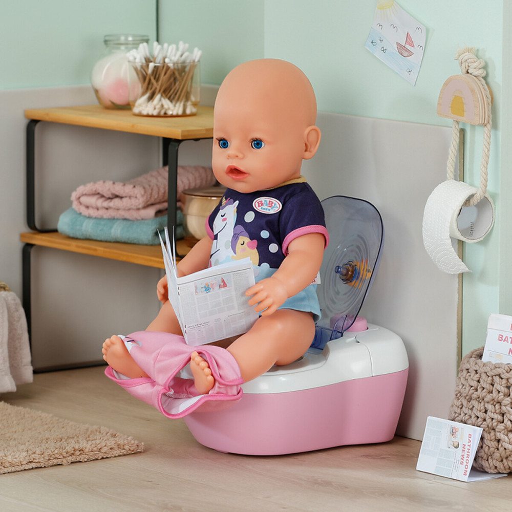 BABY born Маленький туалет - інтерактивний унітазик для ляльки зі звуком (837542) BABY born Маленький туалет - інтерактивний унітазик для ляльки зі звуком (837542)