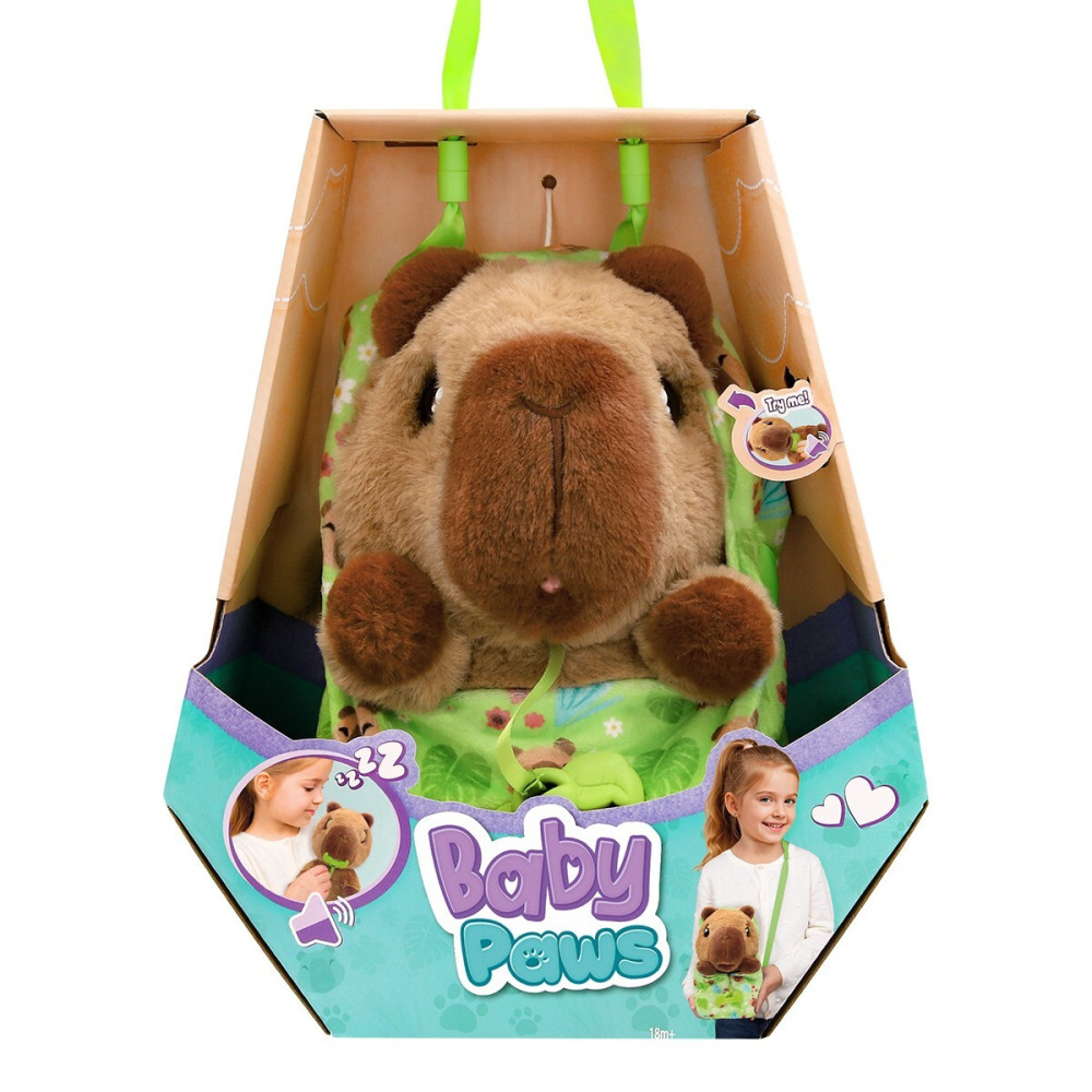 Baby Paws Капібара - інтерактивна іграшка із сумкою-ковдрою (928077IM)