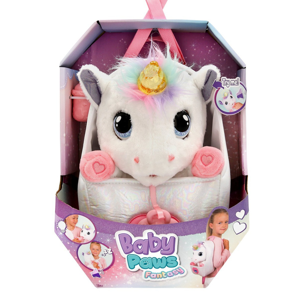 Baby Paws Fantasy Єдиноріг - інтерактивна іграшка з рюкзаком (933859IM)