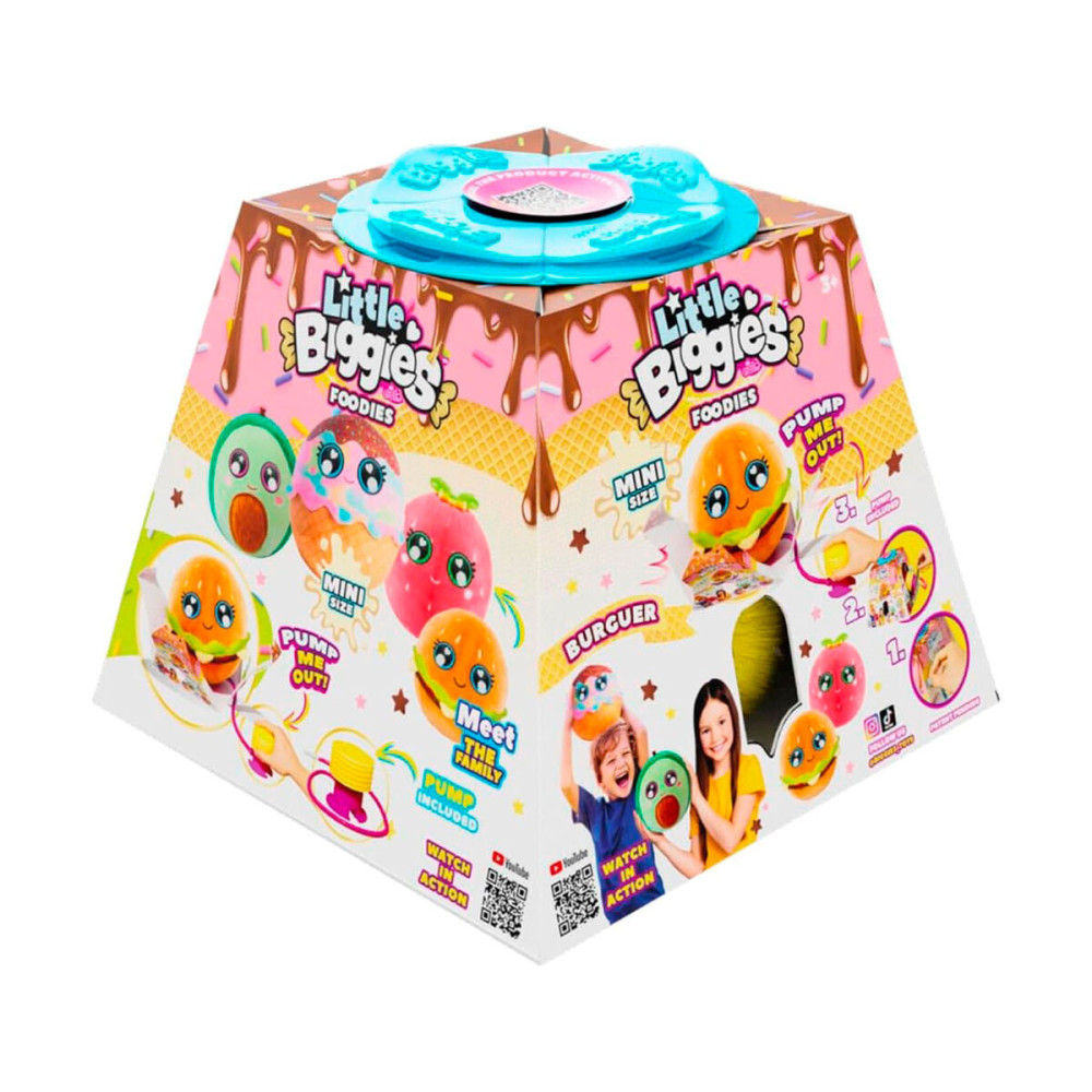 BIGGIES Little Foodies W2 Бургер - игровой набор с надувной игрушкой и насосом (BIG002-BU)
