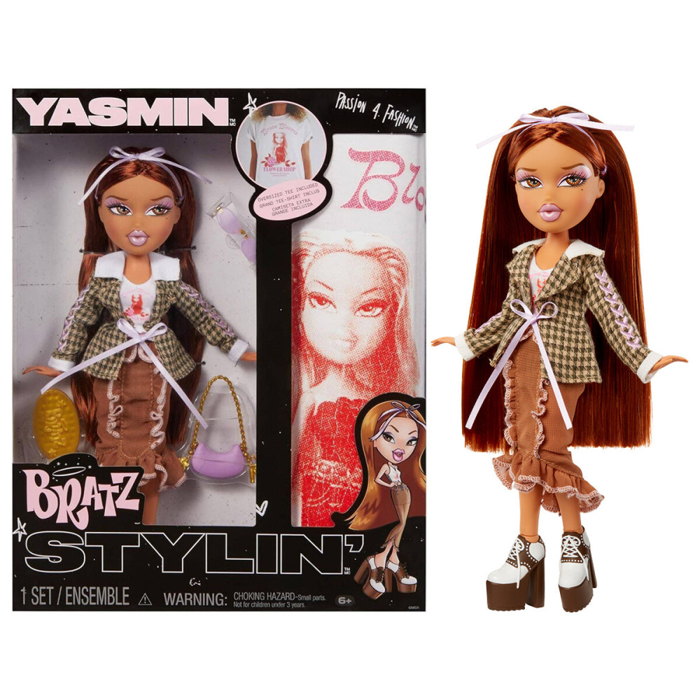 Bratz Stylin' Ясмин - кукла с футболкой для девочки (544876)
