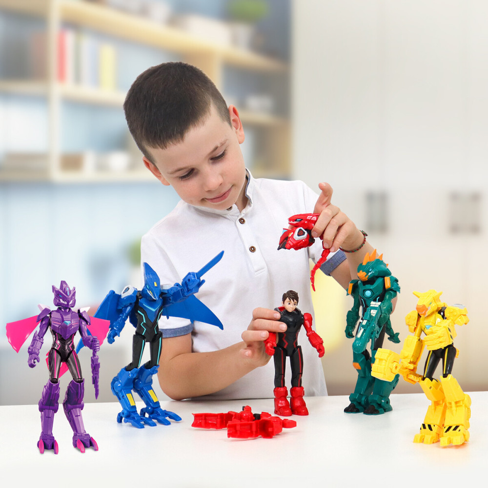 DINOSTER Фігурка Тріна 20 см - фігурка-трансформер з обладунками (EU580836)