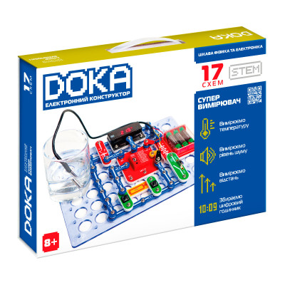 DOKA Супервимірювач - електронний конструктор, 17 проєктів (D70712)