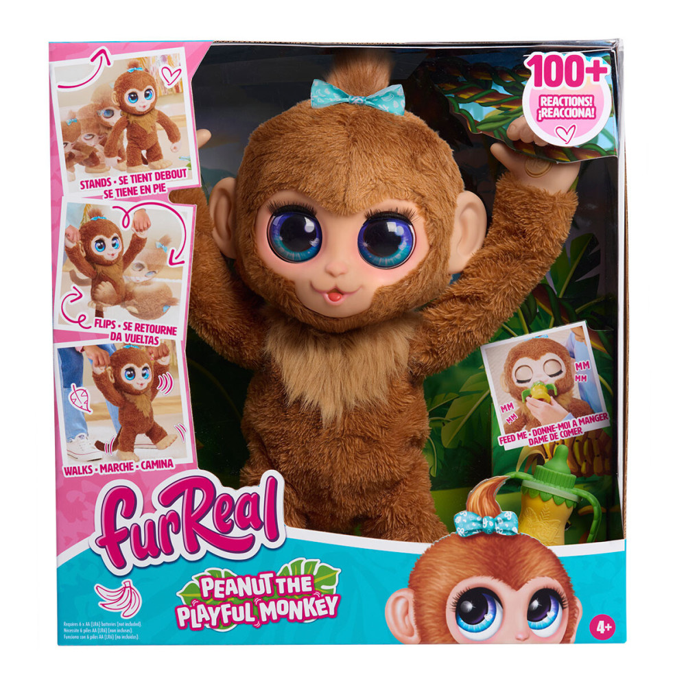 FurReal Грайлива мавпочка Арахіс - інтерактивна іграшка (28113) FurReal Грайлива мавпочка Арахіс - інтерактивна іграшка (28113)