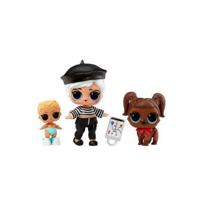 L.O.L. Surprise! OPP Tot + Pet + Lil Sis Битник Бейби, Дарлинг Догги - набор игровых фигурок (987888)