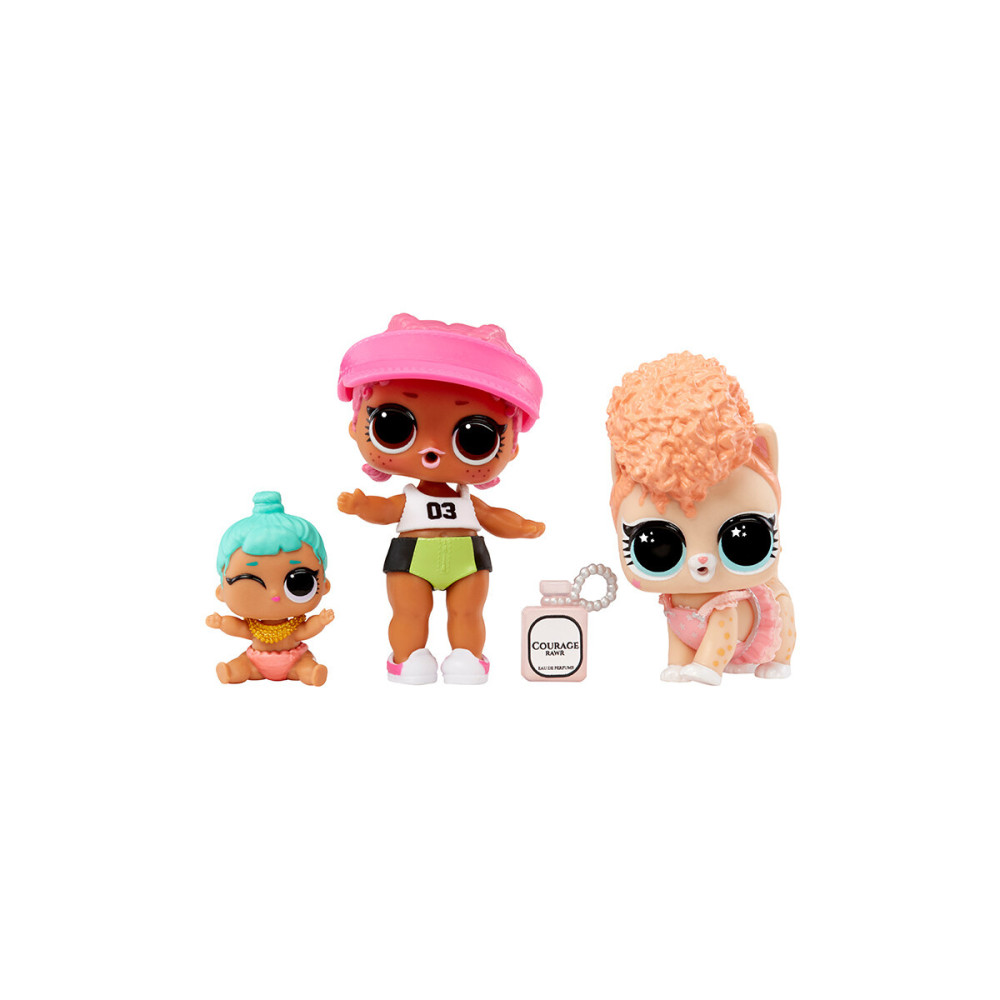 L.O.L. Surprise! OPP Tot + Pet + Lil Sis Спайки, Китти, Лил Дженни - набор игровых фигурок (987895)
