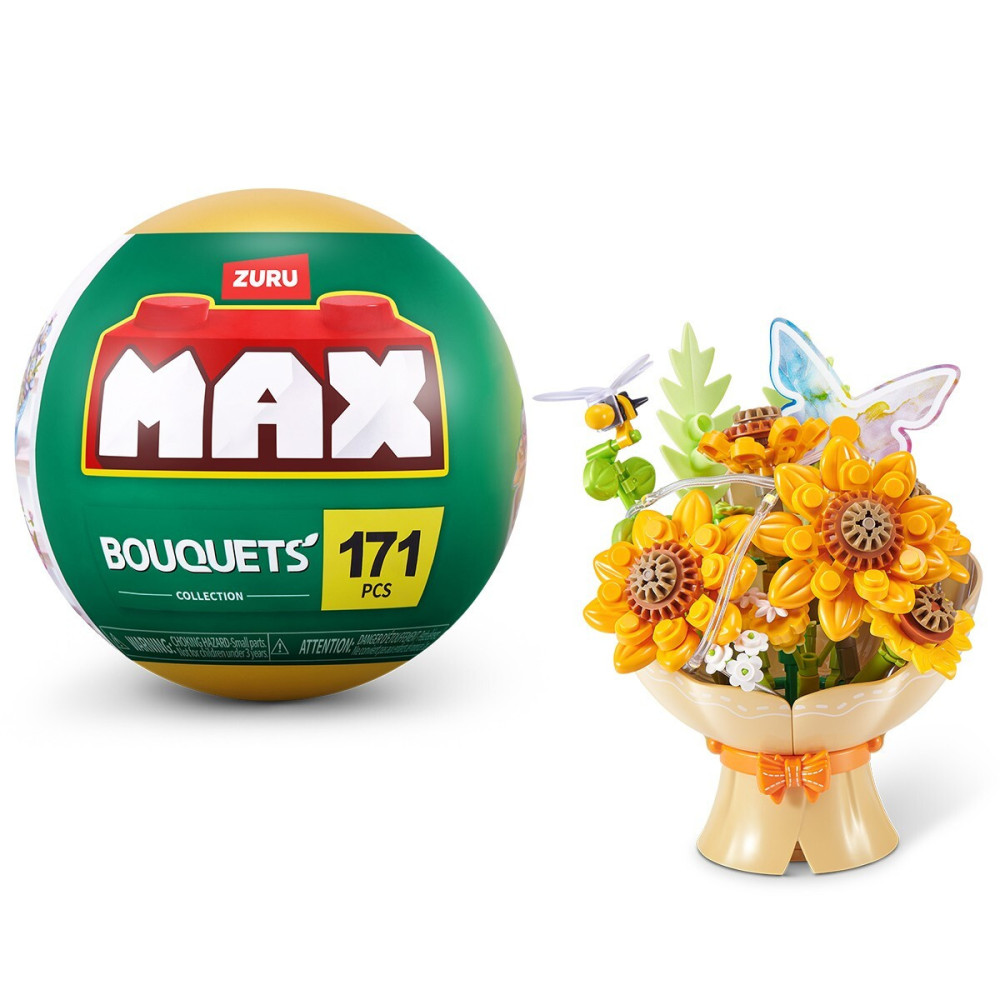 Max Bouquets S1 Букет подсолнухов с LED-гирляндой - конструктор в капсуле (83248DGQ8)