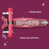 Micro Mini Deluxe Fairy Glitter LED - трехколесный самокат с глиттерной декой • Розовый (MMD208)