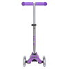 Micro Mini Deluxe Fairy Glitter LED - трехколесный самокат с глиттерной декой • Пурпурный (MMD207)