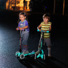 Micro Mini Deluxe Foldable Orion Glow LED - складаний триколісний самокат із глітерною декою • Синій (MMD374)