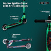 Micro Sprite Glow LED Art Collection - складаний двоколісний самокат, що світиться • Космос (SA0299)