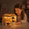 Mini House Интерьер Пекарня - конструктор-румбокс с подсветкой (8011)