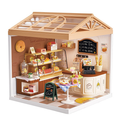 Mini House Інтер'єр Пекарня - конструктор-румбокс із підсвічуванням (8011)