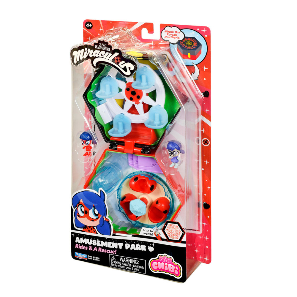 Miraculous Парк розваг Chibi - ігровий набір із двома фігурками (50553) Miraculous Парк розваг Chibi - ігровий набір із двома фігурками (50553)
