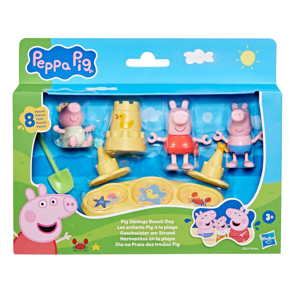 Peppa Pig Три маленькі свинки на пляжі - ігровий набір з фігурками (G2833)