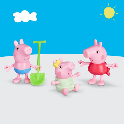 Peppa Pig Три маленькі свинки на пляжі - ігровий набір з фігурками (G2833)