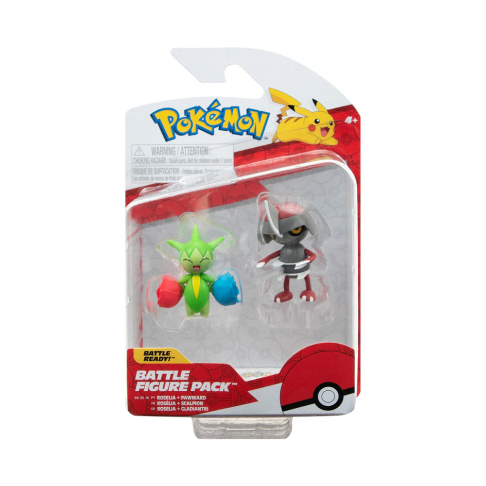 Pokemon Пон'ярд і Розелія W15 - набір з 2 ігрових фігурок (PKW3006)