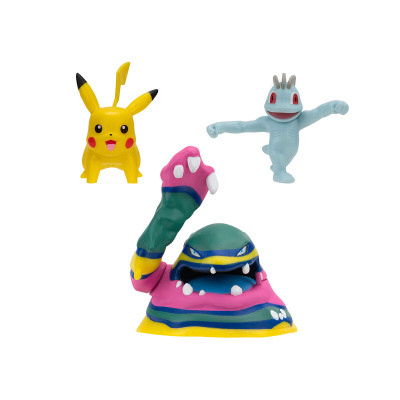 Pokemon Мачоп, Пикачу, Алола Мак W19 - набор из 3 игровых фигурок (PKW3597)
