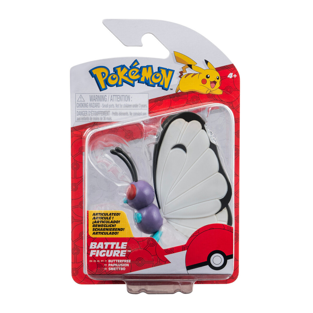 Pokemon Баттерфрі W17 - ігрова фігурка з артикуляцією, 7.6 см (PKW3579)