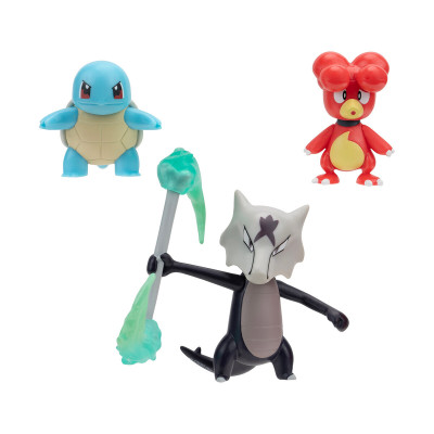 Pokemon Магби, Сквиртл, Алола Маровак W19 - набор из 3 игровых фигурок (PKW3600) Pokemon Магби, Сквиртл, Алола Маровак W19 - набор из 3 игровых фигурок (PKW3600)
