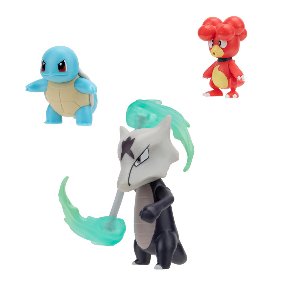 Pokemon Магбі, Сквіртл, Алола Маровак W19 - набір з 3 ігрових фігурок (PKW3600) Pokemon Магбі, Сквіртл, Алола Маровак W19 - набір з 3 ігрових фігурок (PKW3600)
