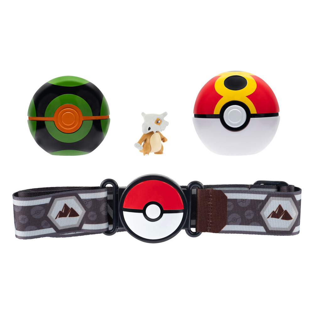 Pokemon Пояс з покеболами Кубон - ігровий набір з поясом, двома покеболами і фігуркою (PKW3644)