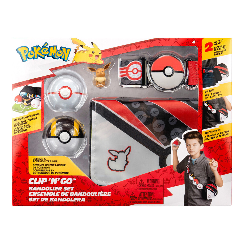 Pokemon Спорядження тренера Іві - ігровий набір з поясом, покеболами, фігуркою і сумкою (PKW3650)
