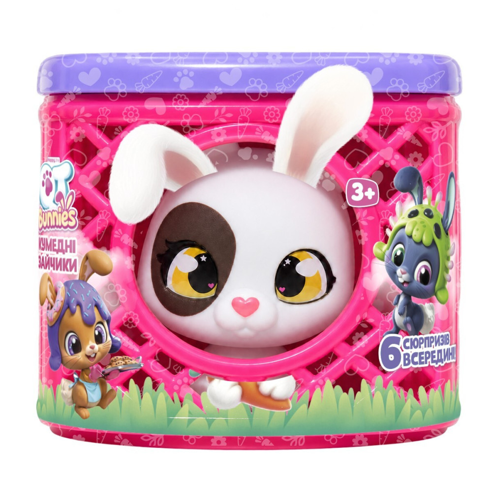 QT Bunnies Зайчик Страйпс - ігровий набір з будиночком (452000-5) QT Bunnies Зайчик Страйпс - ігровий набір з будиночком (452000-5)