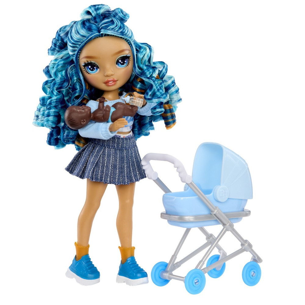 Rainbow High Junior High Babysitters Скайлер - игровой набор с куклой (248507)