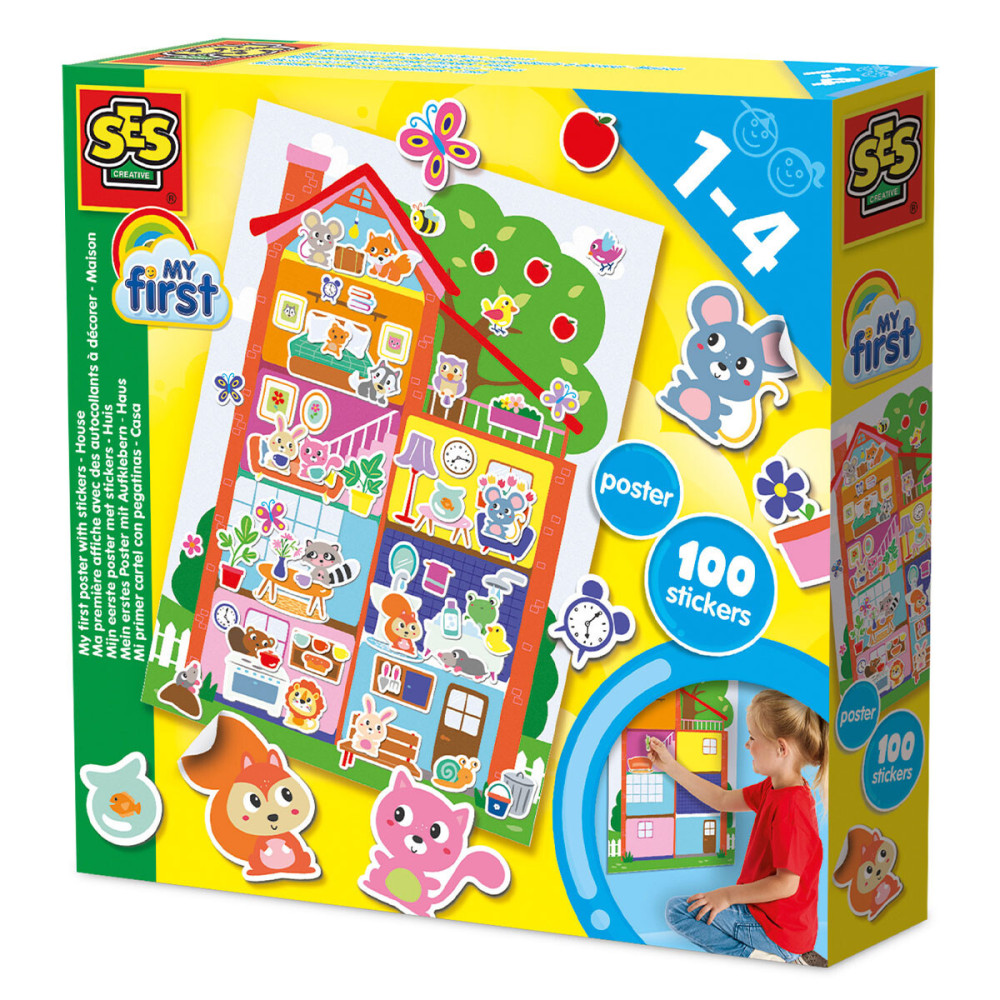 SES Creative My first Уютный дом - набор для творчества с наклейками (14476S) SES Creative My first Уютный дом - набор для творчества с наклейками (14476S)