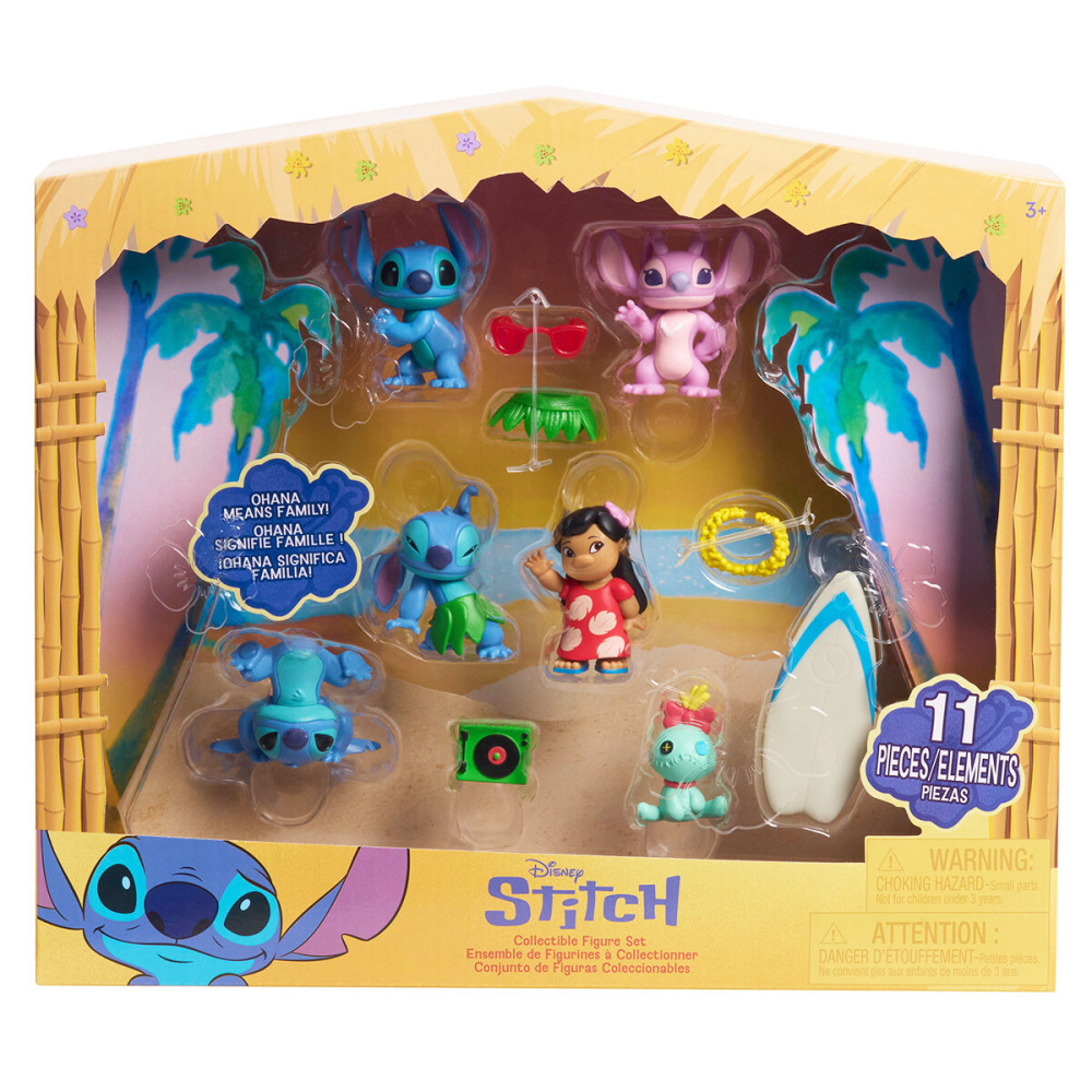 STITCH Набір колекційних фігурок Стіч - 6 фігурок і 5 аксесуарів (46112)