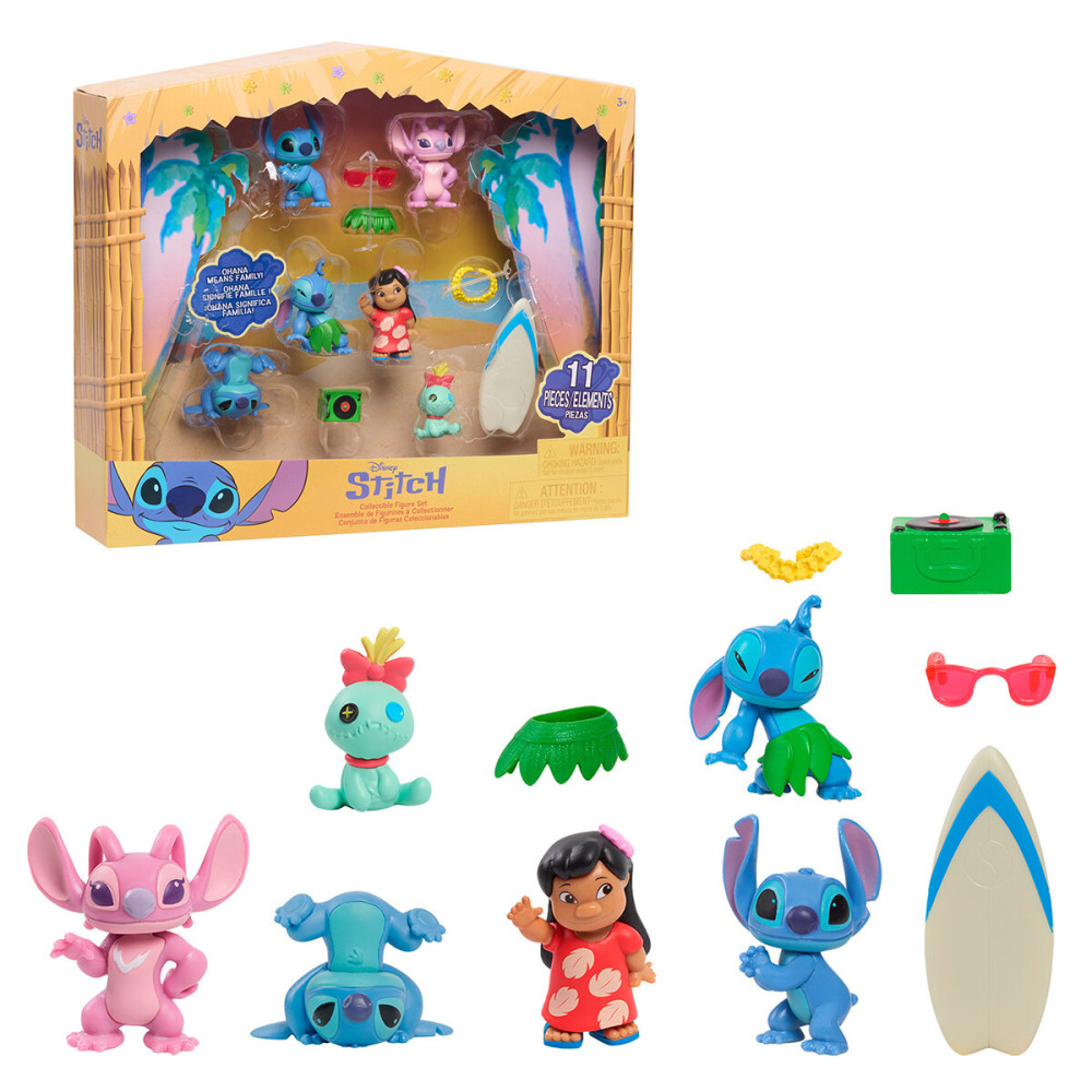 STITCH Набір колекційних фігурок Стіч - 6 фігурок і 5 аксесуарів (46112)