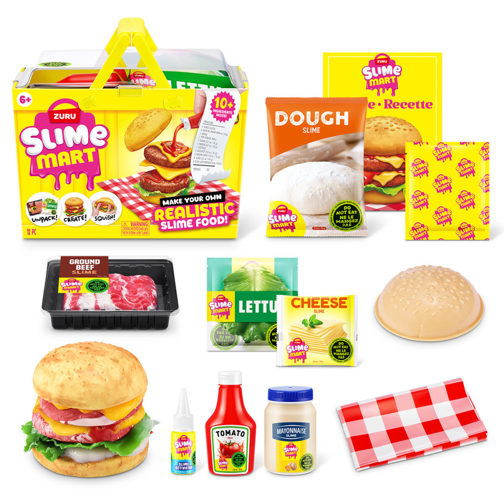 Slime Mart Shopping Basket Бургер - игровой набор со слаймами (15905A)
