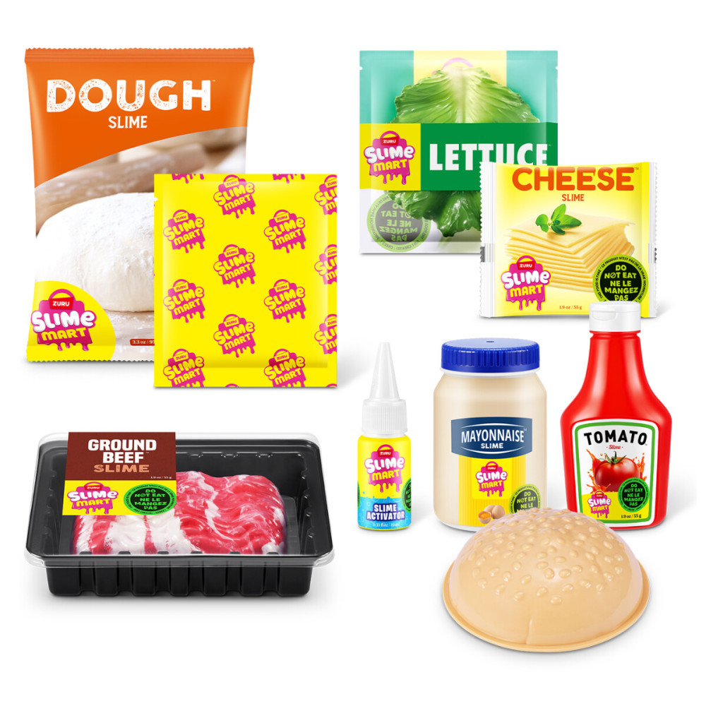 Slime Mart Shopping Basket Бургер - игровой набор со слаймами (15905A)