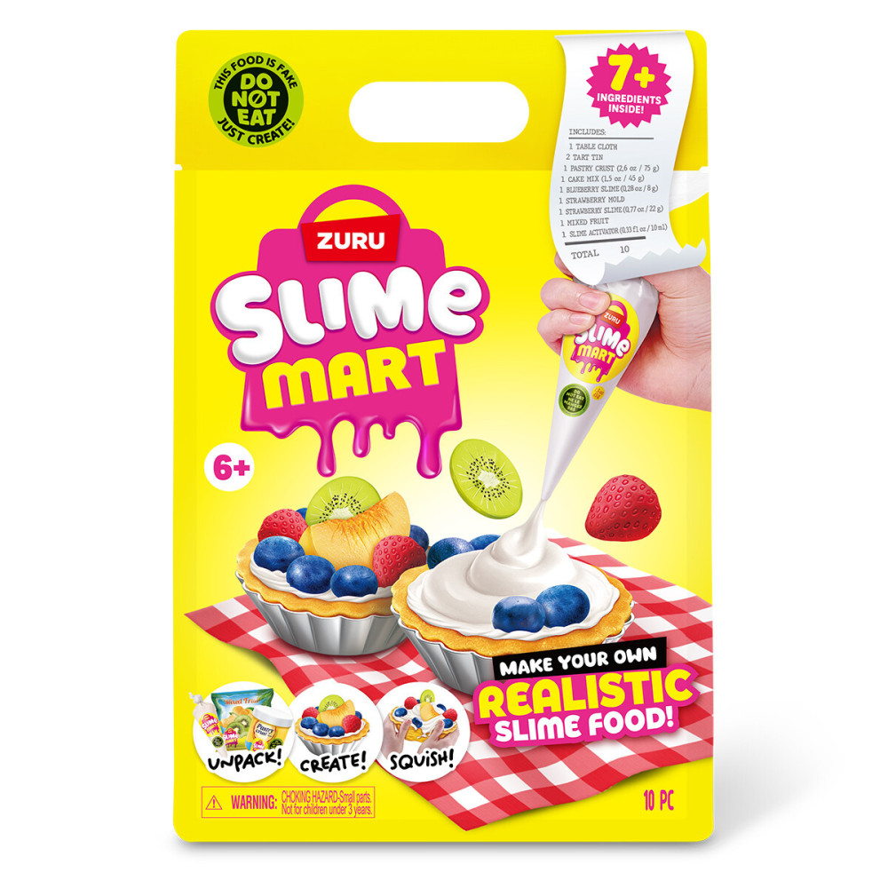 Slime Mart Shopping Bag Фруктовый тарт - игровой набор со слаймами (15901E)