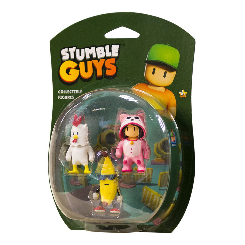 Stumble Guys Курча, Банан і Мяумер - набір із 3 колекційних фігурок (SG2020-6)