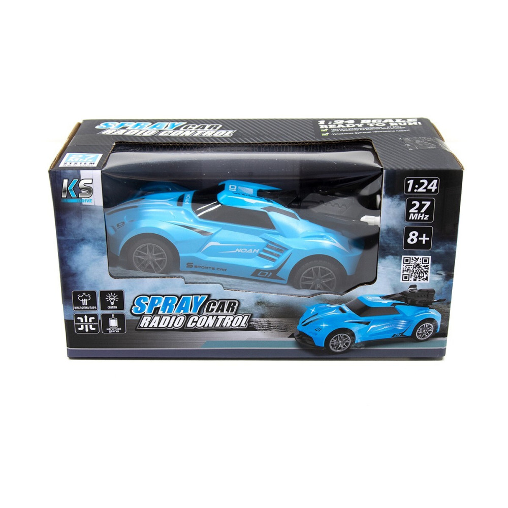 Sulong Toys Spray Car Sport - автомобіль на радіокеруванні з вихлопною парою • Блакитний (SL-354RHBL)