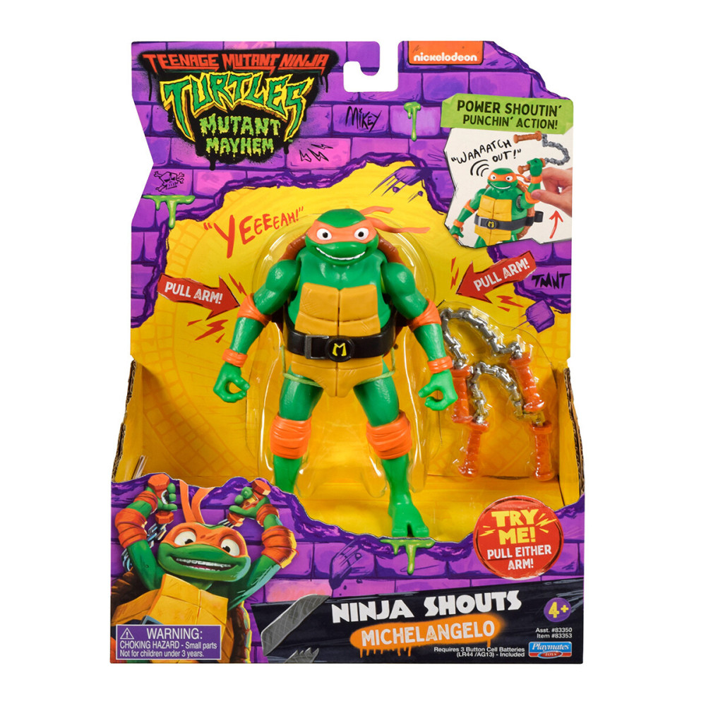 TMNT Черепашки-Ніндзя Мікеланджело зі звуком - ігрова фігурка (83353)