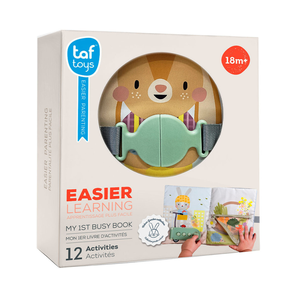 Taf Toys Бизикнига Зайчонок - развивающая мягкая книжка (13355) Taf Toys Бизикнига Зайчонок - развивающая мягкая книжка (13355)