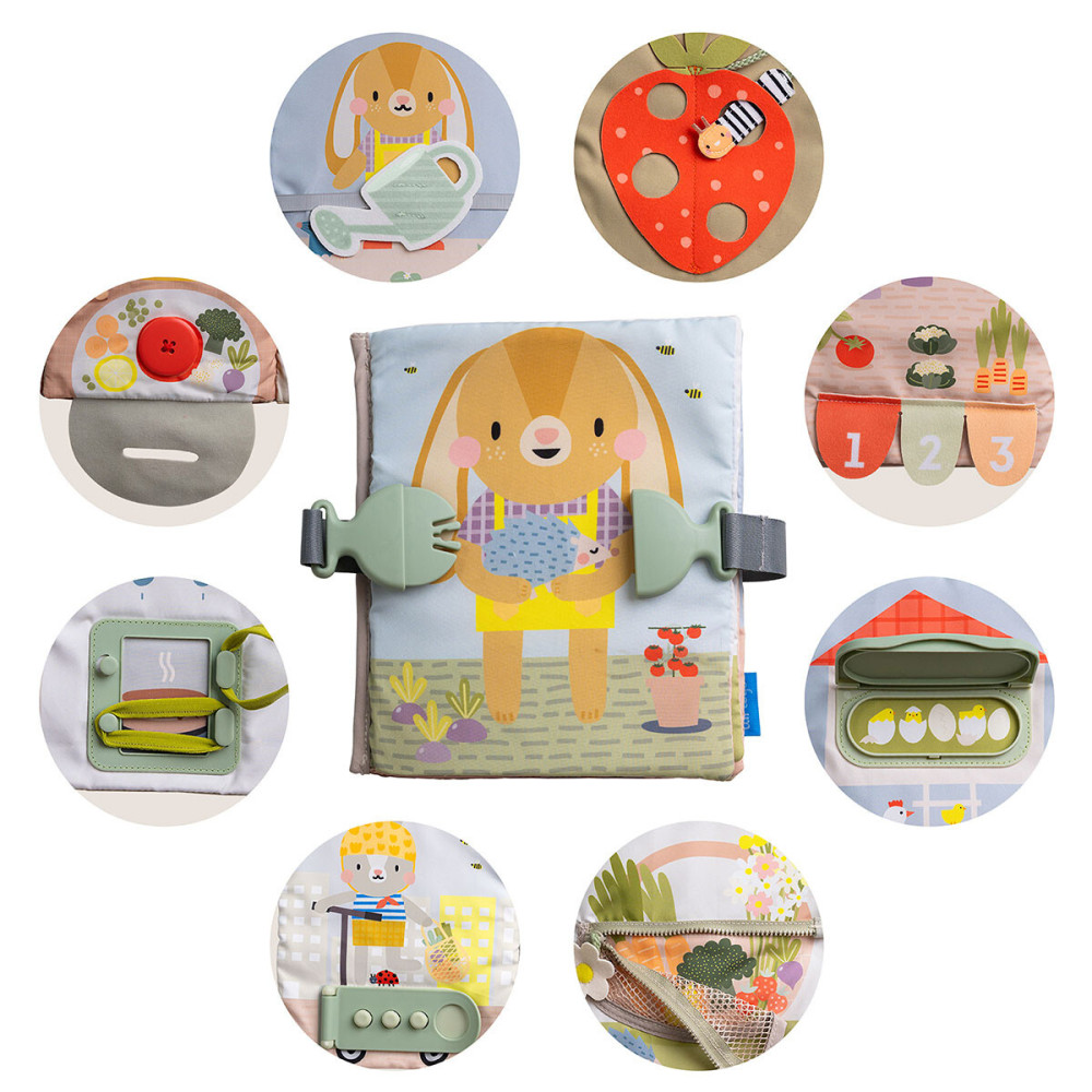 Taf Toys Бизикнига Зайчонок - развивающая мягкая книжка (13355) Taf Toys Бизикнига Зайчонок - развивающая мягкая книжка (13355)
