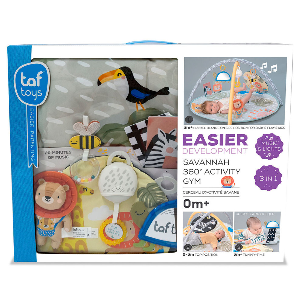 Taf Toys Приключения на 360° - развивающий музыкальный коврик с дугами (12785)