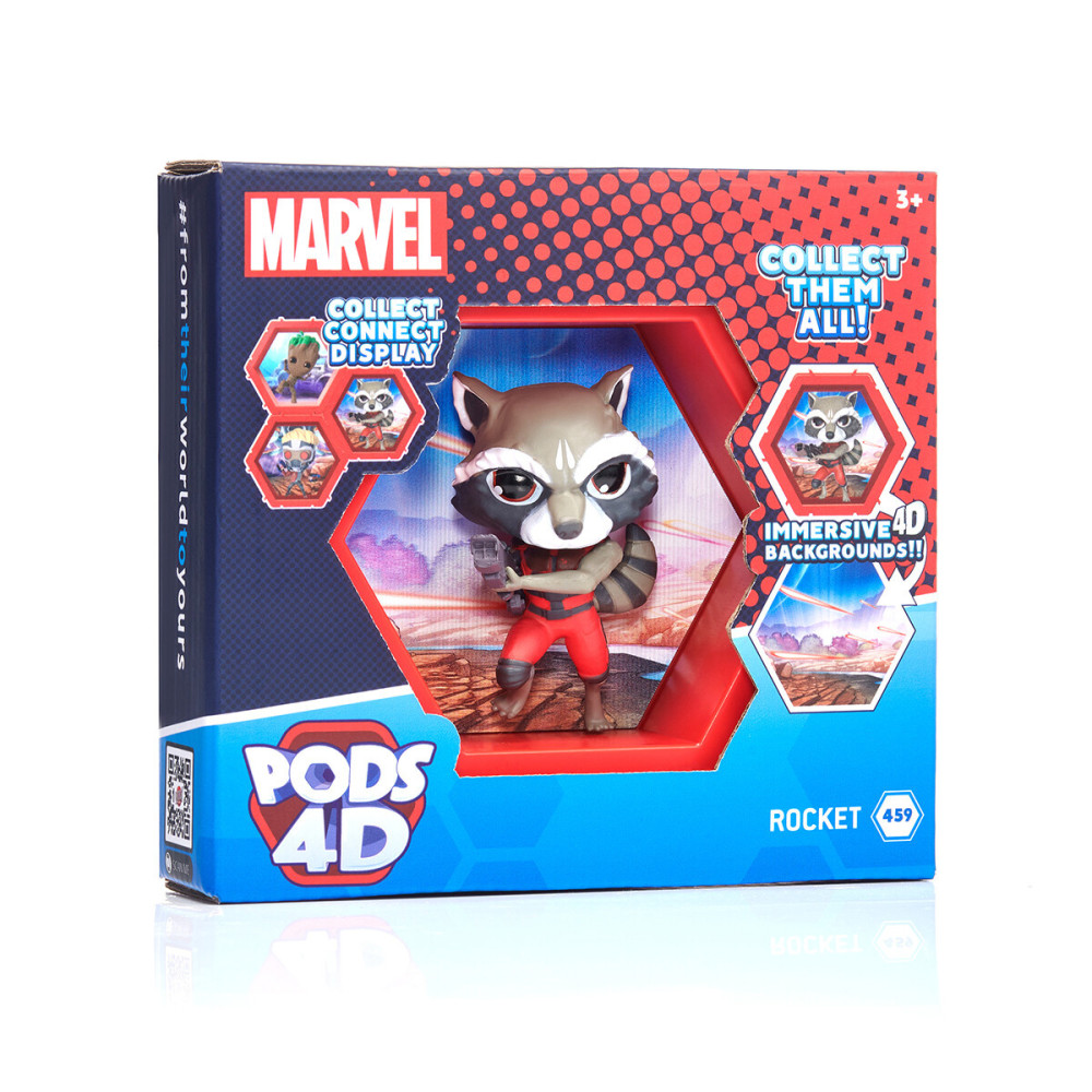 WOW! PODS 4D Marvel Ракета - колекційна фігурка (MVL-1038-12)
