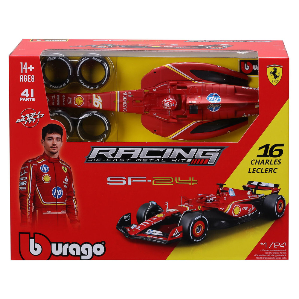 Bburago Ferrari SF-24 #16 Kit - авто-конструктор 1:24 (18-26858)