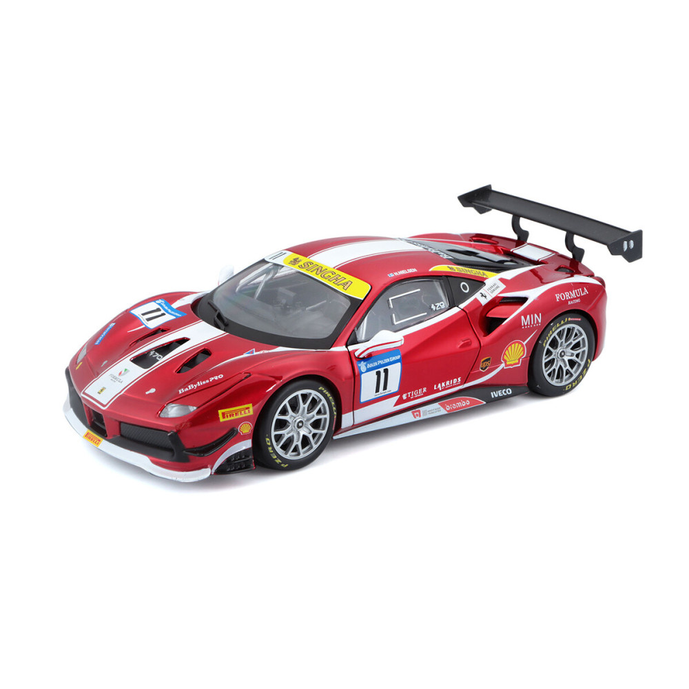 Bburago Ferrari 488 Challenge 1:24 - автомодель • Червоний (18-26308)